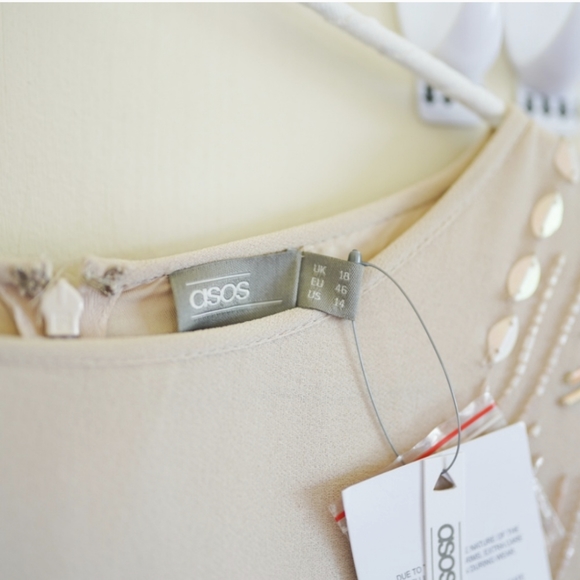 NEW Beautiful Sequin Cream Dress - Picture 5 of 5